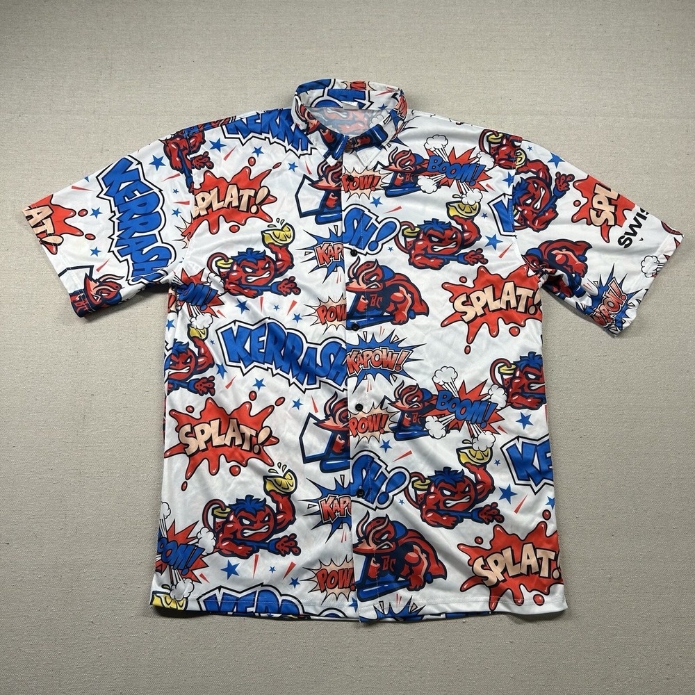 Destroyer Rocks Jumbo Shrimp Shirt Mens XL Minor League Baseball Tomatoes Hawaii